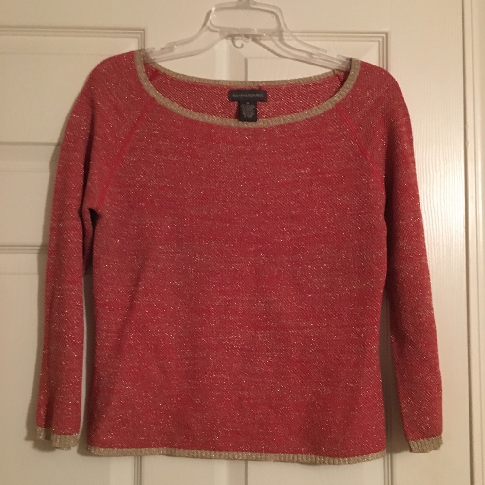 Banana Republic silk blend blouse-size medium
